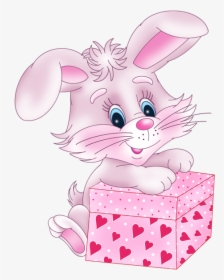 Clipart Farm Bunny - Cute Valentine Free Clip Art, HD Png Download, Transparent PNG