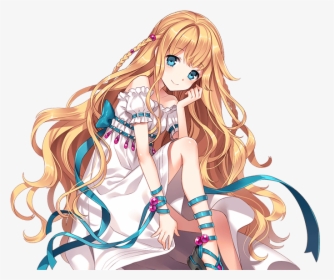 Princess Blonde Hair Anime Female, HD Png Download, Transparent PNG