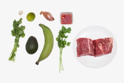 Hanger Steak With Salsa Verde & Plantains - Red Meat, HD Png Download, Transparent PNG