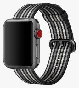 38mm Black Stripe Woven Nylon - Apple Watch Black Stripe Woven Nylon, HD Png Download, Transparent PNG