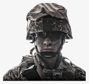 Soldier Wearing Helmet - Army, HD Png Download, Transparent PNG