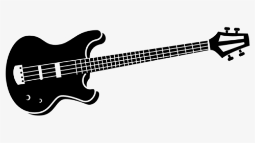 Bass Guitar Silhouette-1579115967 - Schecter Hellraiser C7 Black, HD Png Download, Transparent PNG