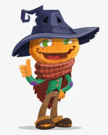 Scarecrow Vector Scare Crow - Scarecrow Cartoon, HD Png Download, Transparent PNG