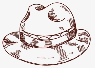 Straw Hat Clipart Draw Straw Free Clipart Png Transparent - Straw Hat, Png Download, Transparent PNG