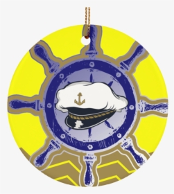 Us Navy Inspired Custom Ceramic Anchor Circle Ornaments - Circle, HD Png Download, Transparent PNG