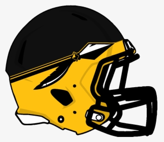 Black And Yellow Football Helmet, HD Png Download, Transparent PNG