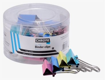 Chrome Binder Clip 32mm 36 Pc Jar Box Of 3, HD Png Download, Transparent PNG