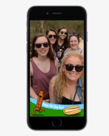Snapchat Filters In Phones 04, HD Png Download, Transparent PNG