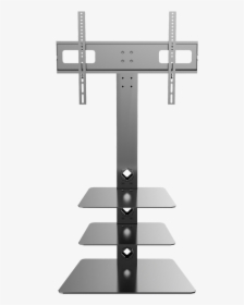 Three Tier Glass Tv Stand - Display Device, HD Png Download, Transparent PNG