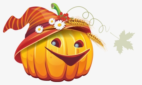 Halloween Png - Citrouille Halloween Dessin Couleur, Transparent Png, Transparent PNG