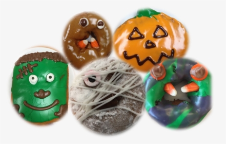 Halloween Donuts - Grouped - Chocolate, HD Png Download, Transparent PNG