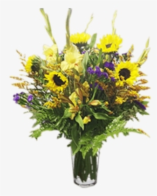 Flower Arrangement For Any Occasion With Sunflowers, - Bouquet, HD Png Download, Transparent PNG