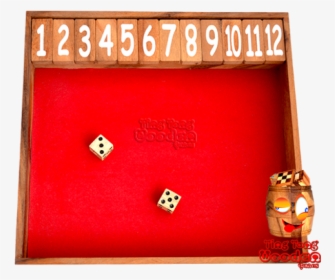 Shut The Box Jumbo Jackpot 12 As A Wooden Clapper Board - Tan, HD Png Download, Transparent PNG