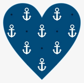 Heart Love Blue Anchor Awesome Cute Freetoedit - Transparent Cute Anchor Png, Png Download, Transparent PNG