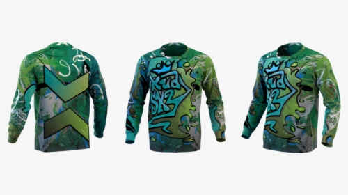 Men’s Long Sleeve Street Graffiti Jersey, HD Png Download, Transparent PNG