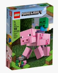 Lego Minecraft Pig Bigfig, HD Png Download, Transparent PNG