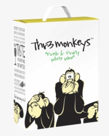 Thr3 Monkeys Rose Wine 3l, HD Png Download, Transparent PNG