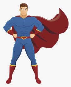 Superheroes Clipart Male Superhero - Superhero Cape Png, Transparent Png, Transparent PNG