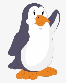 Little Penguin Emperor Penguin Download - Penguin Waving By Animation, HD Png Download, Transparent PNG