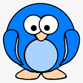 Blue Penguin Svg Clip Arts - Penguin Blue Clip Art, HD Png Download, Transparent PNG
