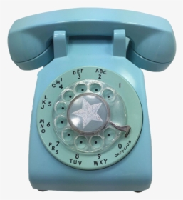 #vintage #png #blue #bluepng #telephone - Yellow Rotary Phone Dial, Transparent Png, Transparent PNG