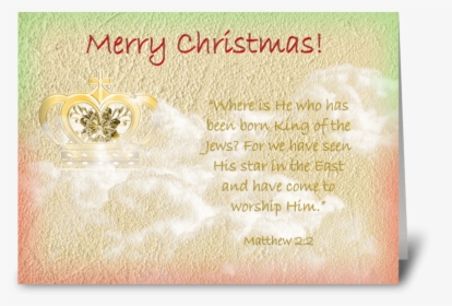 King Of The Jews Greeting Card - Floral Design, HD Png Download, Transparent PNG