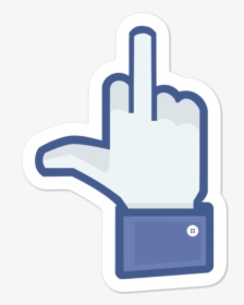 Facebook Middle Finger Png, Transparent Png, Transparent PNG