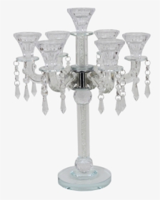Crystal Candelabra With Broken Glass 7 Branch - Wine Glass, HD Png Download, Transparent PNG