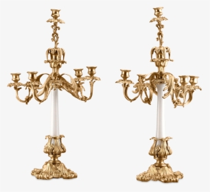 Brass Mounted White Opaline Candelabra - Dolce And Gabbana Red Coral Jewelry, HD Png Download, Transparent PNG