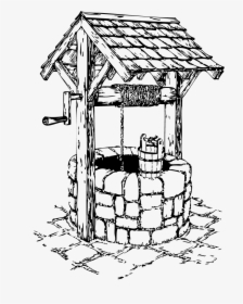 Water Well Clipart Black And White, HD Png Download, Transparent PNG