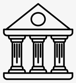 Old Pillar Building Vector Icon, HD Png Download, Transparent PNG
