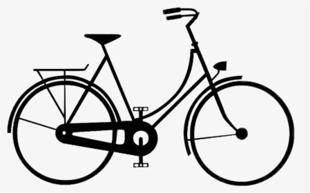 #bike #bicycle #silhouette #freetoedit - Vintage Bike Silhouette, HD Png Download, Transparent PNG