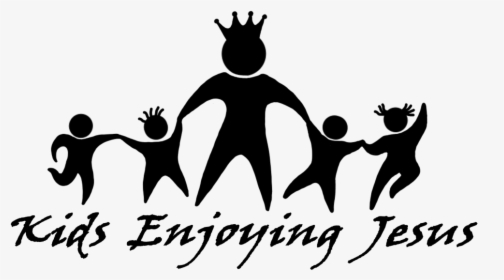 Kids Enjoying Jesus - Silhouette, HD Png Download, Transparent PNG