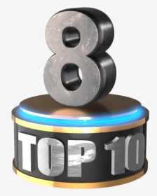 No 10 Ten Count Down 3d Numbers Free Png - Png Pic High Quality, Transparent Png, Transparent PNG