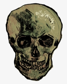 Jaw,head,skull - Skull Van Gogh, HD Png Download, Transparent PNG