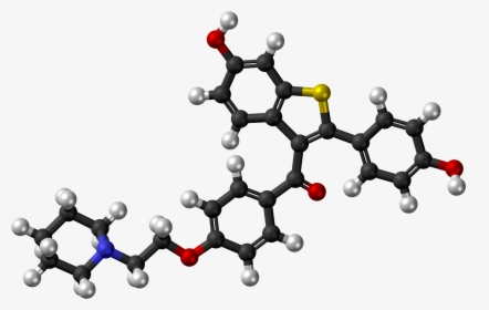 Raloxifene Molecule Ball - Raloxifène 3d, HD Png Download, Transparent PNG