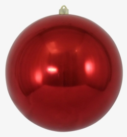 Single Red Christmas Ball Png Picture - Christmas Tree Ornaments Red Balls, Transparent Png, Transparent PNG