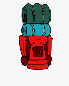 Camping Clipart Backpack - Backpacking Clipart, HD Png Download, Transparent PNG