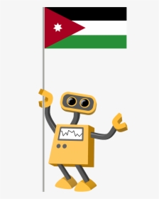 Flag Bot, Jordan - Stop Sign Cartoon Transparent Background, HD Png Download, Transparent PNG