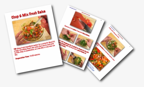 Chop And Mix Fresh Salsa Picture Book Recipe , Png - Dish, Transparent Png, Transparent PNG