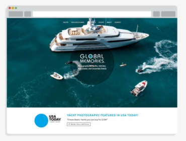 Sarasota Website Design For Global Memories - Luxury Yacht, HD Png Download, Transparent PNG
