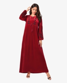 New Red Dress Muslim Style Dress - Dress, HD Png Download, Transparent PNG