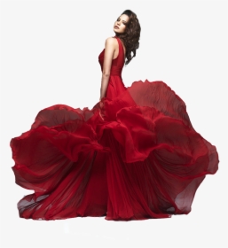 Girl In Gown Png, Transparent Png, Transparent PNG