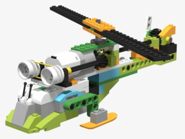 Image For Helicopter, Built With Lego Wedo - Lego Wedo Helicopter, HD Png Download, Transparent PNG