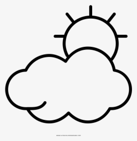 Nublado Página Para Colorear - Vector Graphics, HD Png Download, Transparent PNG