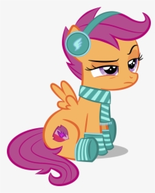 Scarf Clipart Winter Outfit - Scootaloo Annoyed, HD Png Download, Transparent PNG