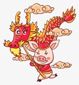 Chinese New Year Dragon Background Png - ภาพ วาด มังกร วัน ตรุษจีน, Transparent Png, Transparent PNG