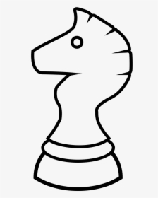 Horse Chess Piece Outline - Chess, HD Png Download, Transparent PNG