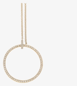Eclipse 14ct Yellow Gold Diamond Large Circular Necklace - Bracelet, HD Png Download, Transparent PNG