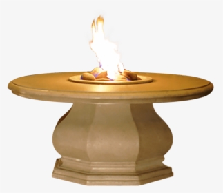 Chat Height Octagon Fire Pit Table With Concrete Top - American Fyre Designs, HD Png Download, Transparent PNG